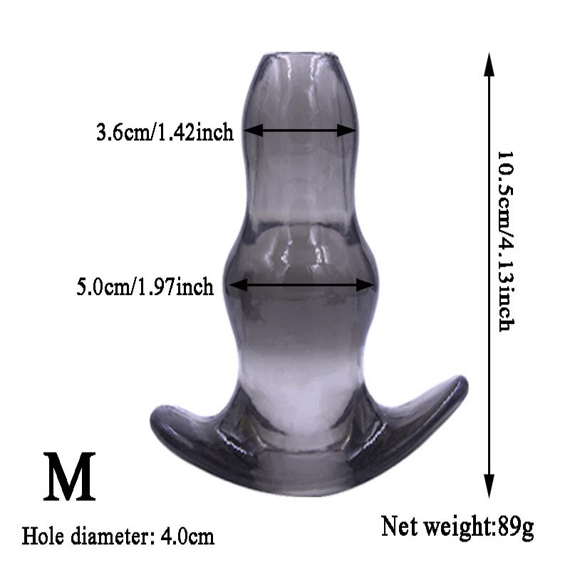 Unisex Hollow Butt Plug Set Anal Dildo Prostate Massage Enema Douche Vagina Beads Sex Toy - 8