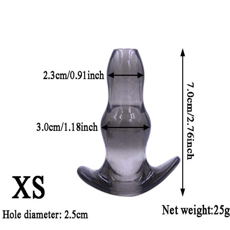 Unisex Hollow Butt Plug Set Anal Dildo Prostate Massage Enema Douche Vagina Beads Sex Toy - 6