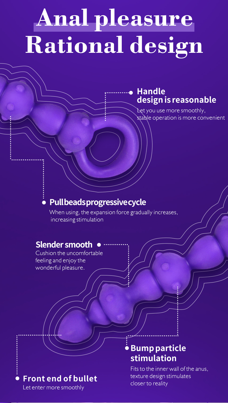 Silicone Anal Beads Prostate Massager Butt Plug For Men Women Adult Erotic Toy For Masturbation And Gay Sex - 5