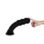 King-sized Anal Ripples 11 25 Inches Super Big Dildo Black Dick Huge Pvc Penis Plug Sex Toys For Adult - 3