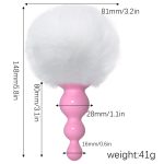 Rabbit Girls Tail Sex Toys Silicone Erotic Toy For Couples Women Gay Size Small Anal Plug Plush Cosplay Adult Cute Tails - 3