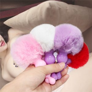 Rabbit Girls Tail Sex Toys Silicone Erotic Toy For Couples Women Gay Size Small Anal Plug Plush Cosplay Adult Cute Tails
