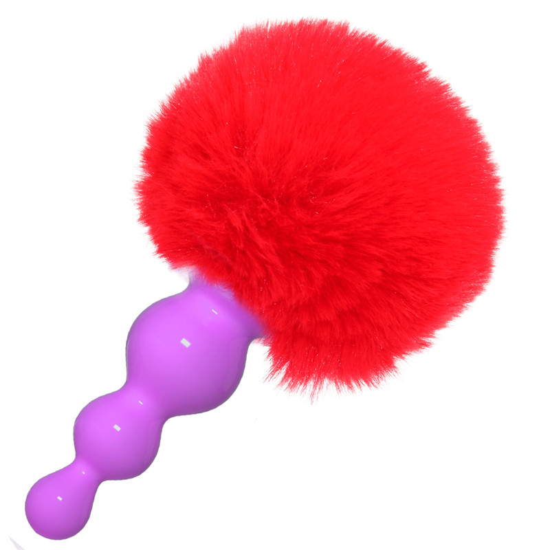 Small Size Silicone Anal Plug With Cute Plush Rabbit Tail For Women Couples Gay Erotic Adult Cosplay Toy - 11