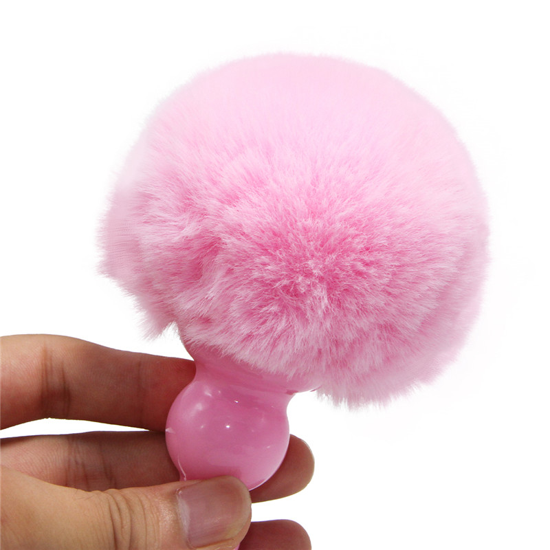 Small Size Silicone Anal Plug With Cute Plush Rabbit Tail For Women Couples Gay Erotic Adult Cosplay Toy - 7
