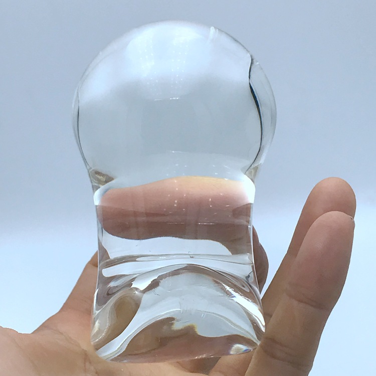 60mm Large Crystal Glass Anal Toy Sensual Butt Plug Dildo Intimate Vagina Anus Expander For Couples - 2