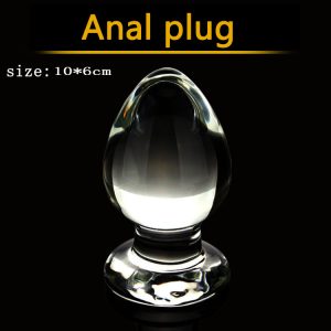 6cm Diameter Large Glass Butt Plug Huge Big Anal Balls Plugs Stimulator Buttplug Woman Sex Products Toys For Adults - 2