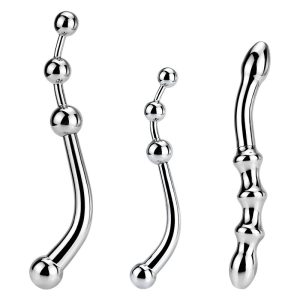 Metal Prostate Massage Anal Beads Magic Wand Plug Dildo G-spot Stimulating P Spot Sex Toys