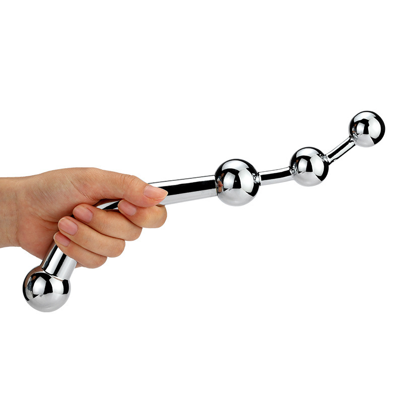 Metal Prostate Massager Gspot Stimulating Anal Beads Pleasure Wand Pspot Dildo Plug Sex Toy - 12
