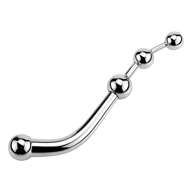 Metal Prostate Massager Gspot Stimulating Anal Beads Pleasure Wand Pspot Dildo Plug Sex Toy - 10