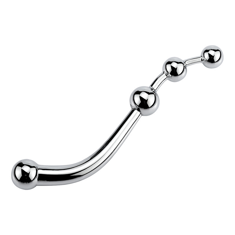 Metal Prostate Massager Gspot Stimulating Anal Beads Pleasure Wand Pspot Dildo Plug Sex Toy - 9