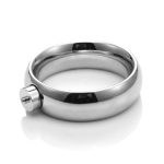 Adult Diary Electric Shock Cock Ring Metal Penis Scrotum Stretcher Electro Stimulation Accessory For Sex Toys - 4