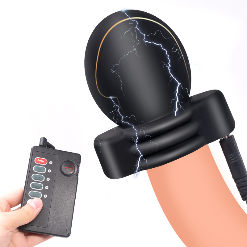 Electric Shock Therapy Penis Cage Glans Cap Tens Sleeve Sm Player Wave Chastity Device Medical Themed Adult Toy - 20