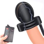 Shock Electric Glans Cap With Sm Player Wave Therapy Penis Cage Shocking Chastity Device Tens Sleeve Medical Themed Toys