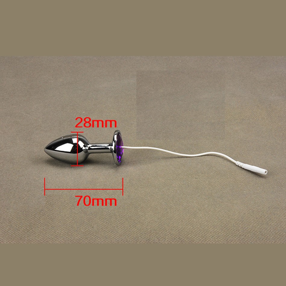 Electric Shock Host Anal Plug Nipple Clamp Set Electro Stimulation Sex Toys For Tens Therapy - 2