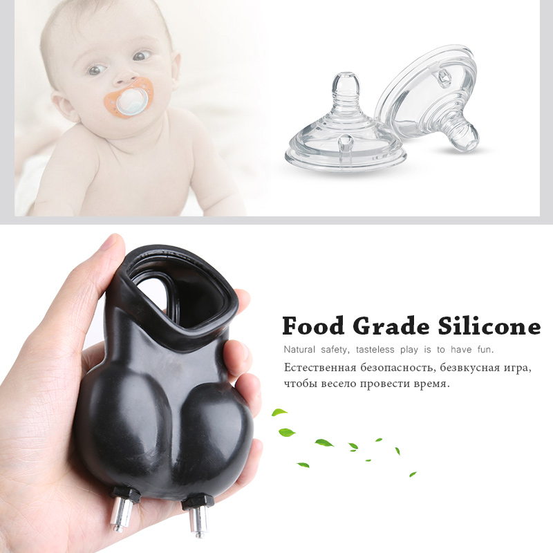 Electric Shock Male Masturbator Penis Sleeve Condoms Scrotum Stimulation Bondage Chastity Adult Sex Toy For Men - 8