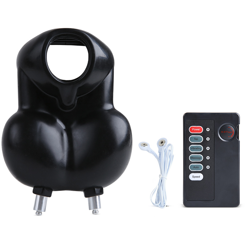 Electric Shock Male Masturbator Penis Sleeve Condoms Scrotum Stimulation Bondage Chastity Adult Sex Toy For Men - 13