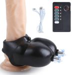 Male Scrotum Electric Shock Penis Squeeze Condoms Sleeves Masturbator Sex Toys For Man Chastity Bondage Electro Stimulator