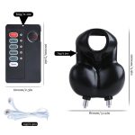 Male Scrotum Electric Shock Penis Squeeze Condoms Sleeves Masturbator Sex Toys For Man Chastity Bondage Electro Stimulator - 2