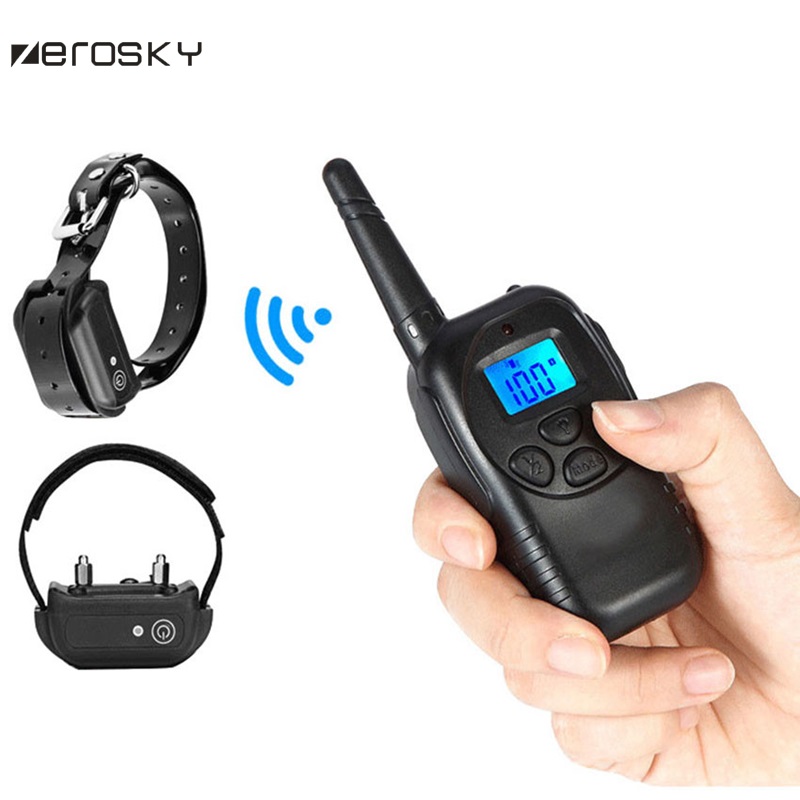 Zerosky Mens Vibrating Bdsm Ball Electrostimulation Penis Ring Electric Shock Neck Collar With Remote Control - 1