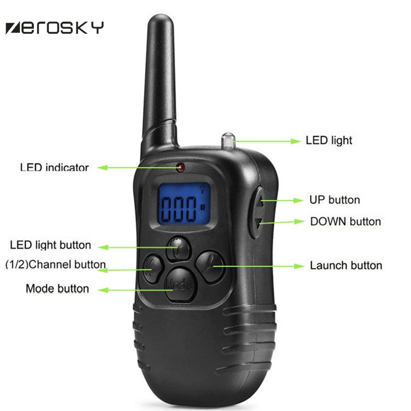 Zerosky Mens Vibrating Bdsm Ball Electrostimulation Penis Ring Electric Shock Neck Collar With Remote Control - 3
