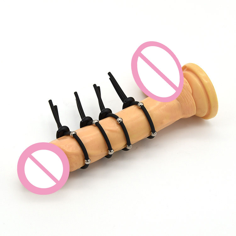 Mens Electro Shock Penis Ring Medicalgrade Electrostimulator Scrotum Sex Toy Comfortable Adjustable Dick Ring - 4