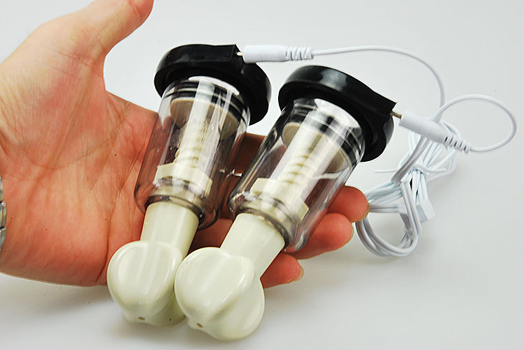Unisex Bdsm Electro Shock Nipple Clamps Electrical Stimulation Clitoris Clip Sensual Pleasure Sex Toys - 7