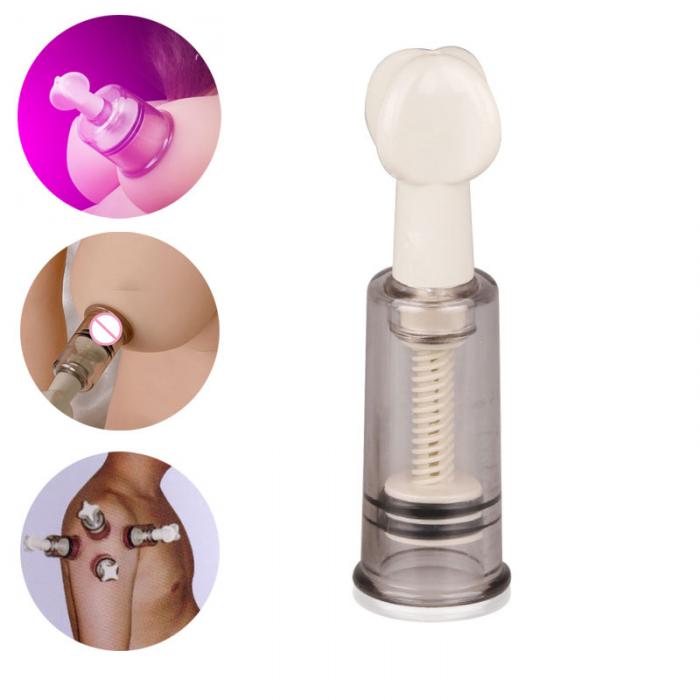 Female Vibrating Massager Clitoral Nipple And Breast Stimulator With Enlarging Pump 18cm Adult Sex Toy - 2