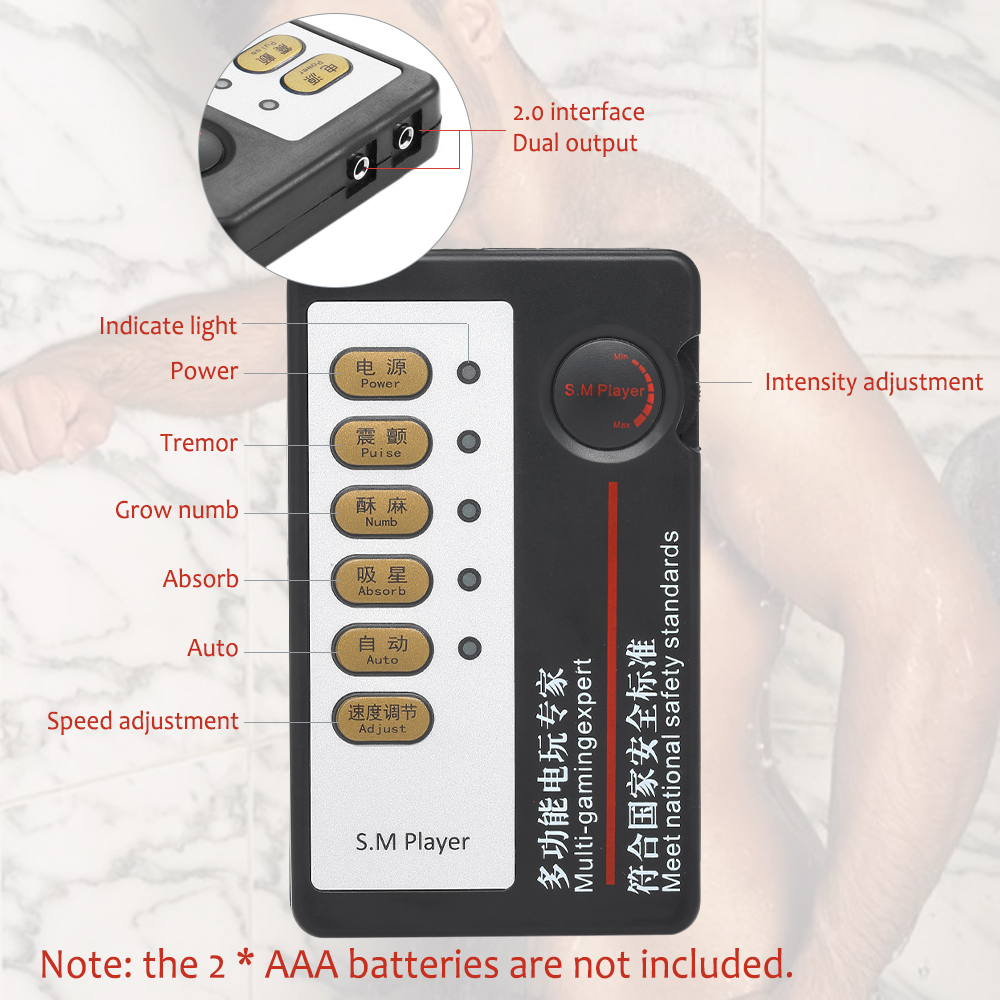 Deluxe Electrostimulation Anal Plug And Nipple Clamps Unisex Medical Fetish Sex Toys For Erotic Bdsm Play - 1