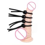 Electro Shock Penis Ring Electrical Stimulation Physiotherapy Cock Extender Enlargement Sex Toys For Male Masturbator - 3