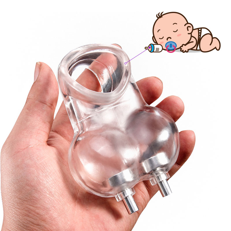Male Intimate Pleasure Device Reusable Thick Electric Shock Penis Sleeve Scrotum Bondage Estim Masturbator - 3