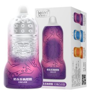 Leten Blowjob Simulation Nipple Vacuum Sucking Cup Soft Realistic Vagina Rotating Male Masturbator Erotic Adult Sex Toys For Men
