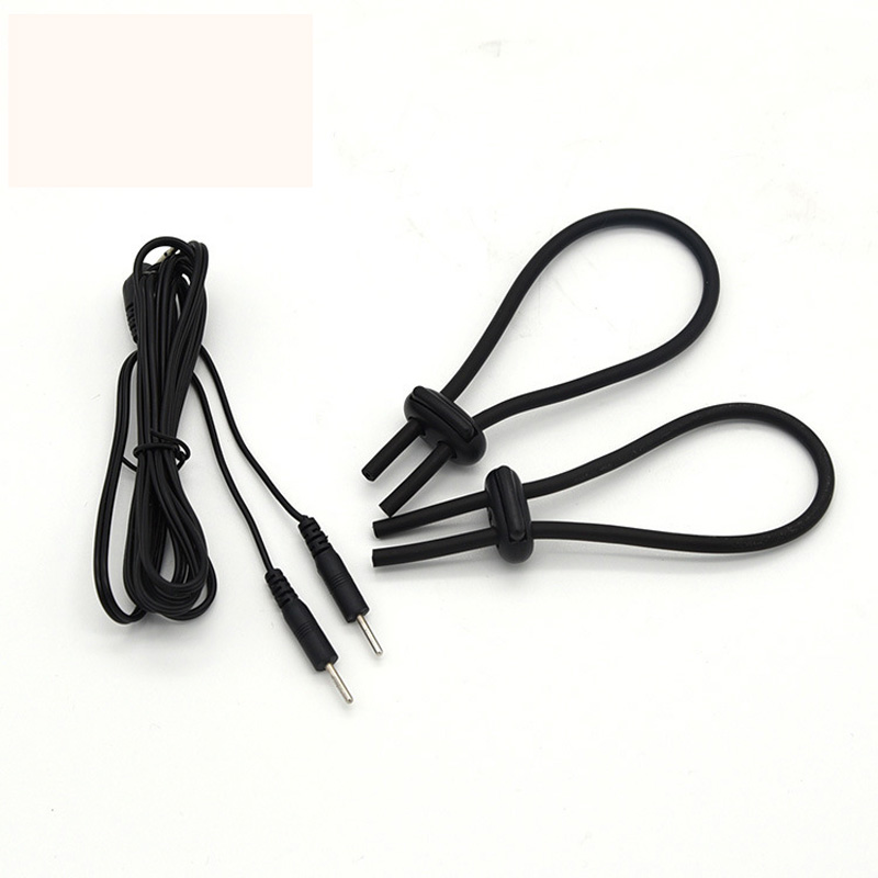 Male Masturbator Kit With Electro Shock Penis Rings Sensual Massage Cock Ring Adult Erotic Sex Toys For Men - 6
