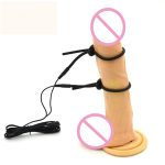 Male Masturbator Electrical Stimulation Massage Penis Rings Electro Shock Sex Toys Kit Cock Ring Sextoys Adults For Men - 2