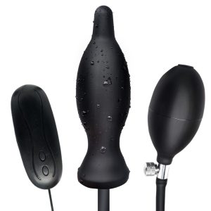 Adult Anal Plug Inflatable Butterfly Beads Gay Large Dildo Pump Sex Toys For Men Silicone Dilators