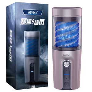 Leten Automatic Rotating Male Masturbator Cup Voice Sucking Machine Masturbators Piston Adult Sex Toys For Men Pocket Pussy