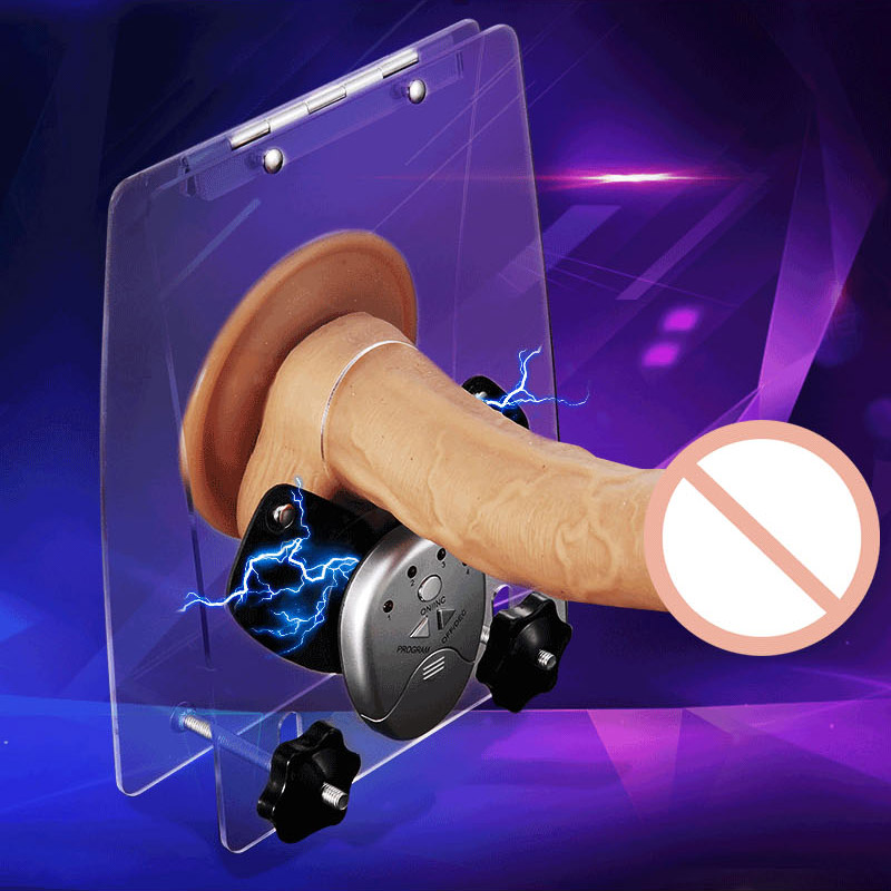 Electric Stimulation Testicle Crusher Adult Diary Chastity Device Cbt Electro Shock Sex Toy For Men - 3