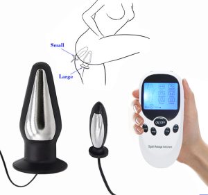 Usb Charge Electric Shock Big Plug Electro Massage Anal Stimulation Medical Themed Toys Adult Play Games For Womans - 2
