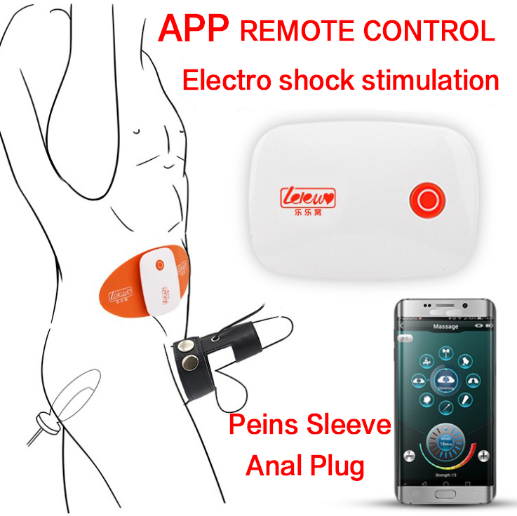 Advanced Wireless Remote Control Electro Muscle Stimulation Massage Pads With Anal Plug Penis Ring For Bdsm Shock Therapy Set - 1