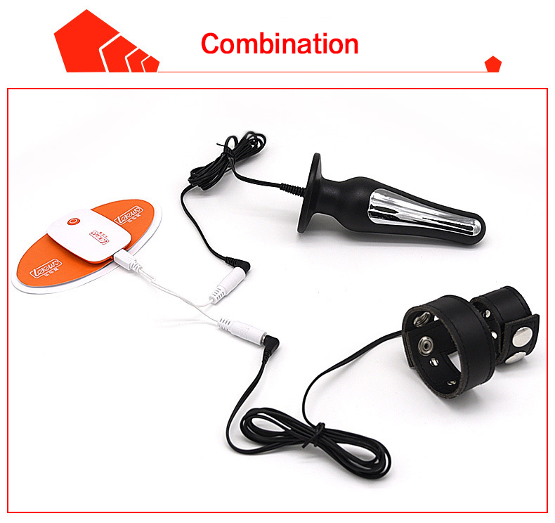 Advanced Wireless Remote Control Electro Muscle Stimulation Massage Pads With Anal Plug Penis Ring For Bdsm Shock Therapy Set - 4