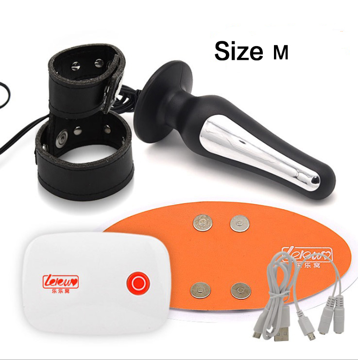 Advanced Wireless Remote Control Electro Muscle Stimulation Massage Pads With Anal Plug Penis Ring For Bdsm Shock Therapy Set - 6