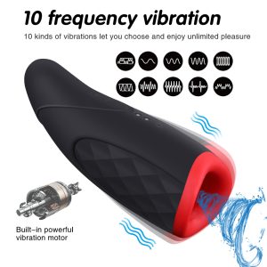 Heating Men Masturbators Penis Rotation Piston Thrusting Real Vagina Vibrator Sex Toys For Oral Voice Machine Adult - 2