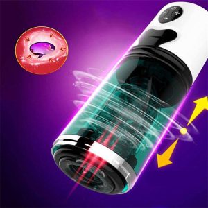 Automatic Piston Telescopic Rotary Male Masturbator Erotic Toys Realistic Vagina Sucking Masturbation Cup Adult Sex For Men