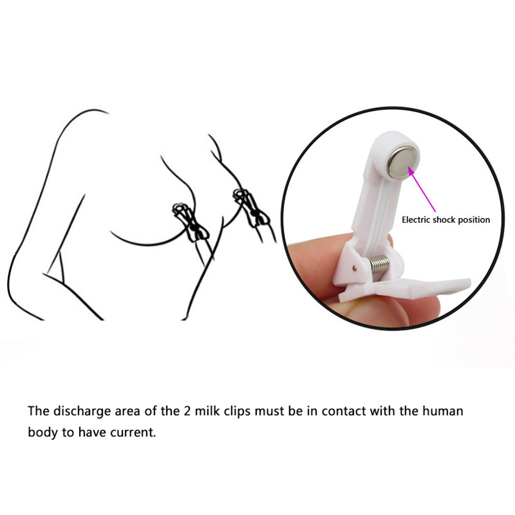 Zerosky Couples Flirtation Toys Electric Stimulating Clitoris Clip Nipple Clamps For Enhanced Pleasure - 4