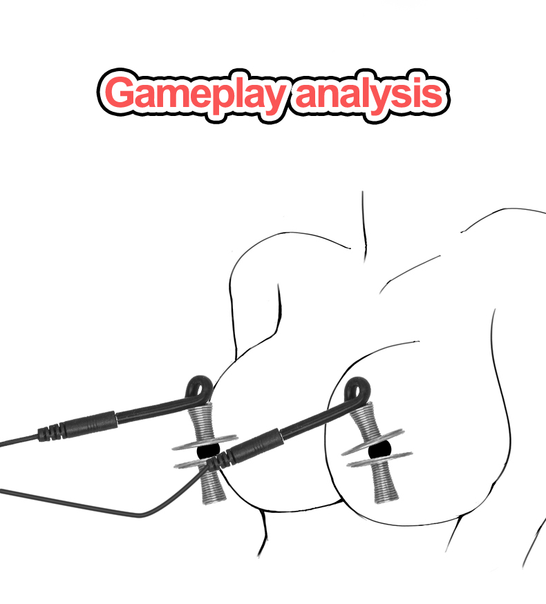 Womens Electric Shock Spiral Steel Wire Nipple Clips Bdsm Labia Clamps Breast Clitoral Massager Sex Toy - 5