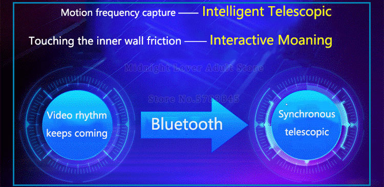 Automatic Bluetooth Male Masturbator Realistic Feel Telescopic Sex Toy Adult Pleasure Device For Men - 6