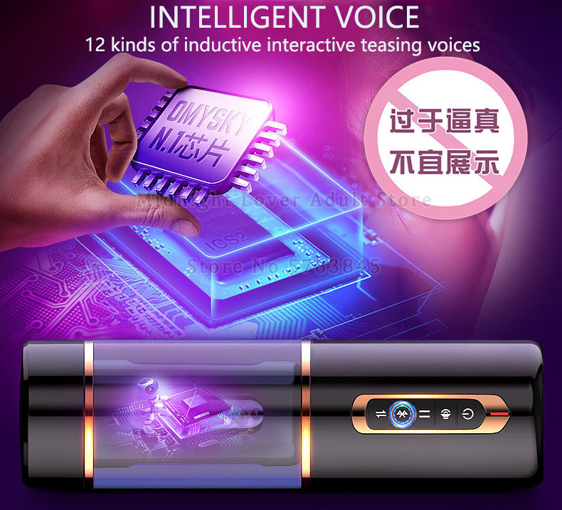 Automatic Bluetooth Male Masturbator Realistic Feel Telescopic Sex Toy Adult Pleasure Device For Men - 5