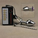 Small Anal Plug Penis Pulg Electric Shock Host And Cable Electro Sex Toys Stimulation For Tens Adult Game