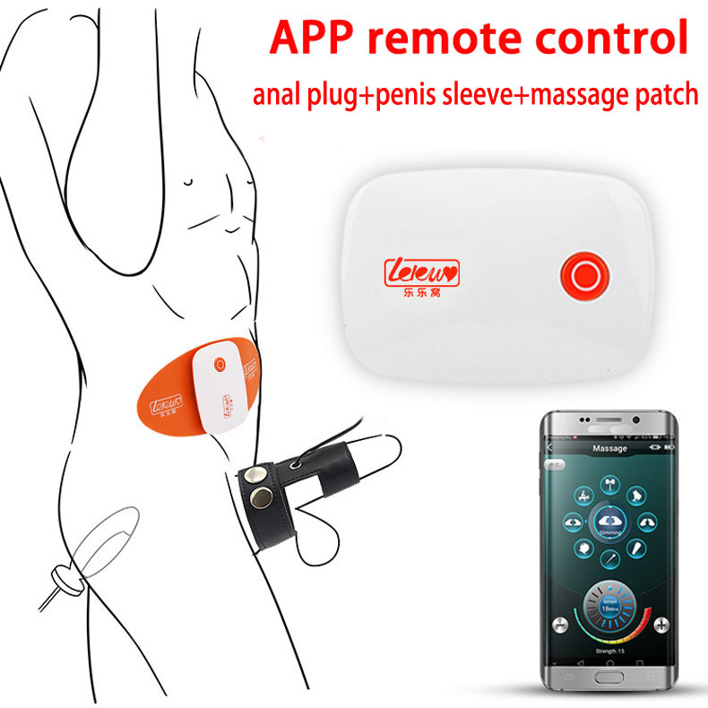 Intelligent Remotecontrolled Medical Themed Sex Toys Electro Shock Kit With Anal Plug Penis Ring Massage Patch - 1