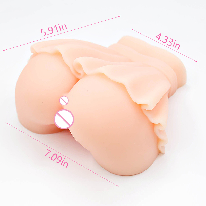 Large Realistic Male Masturbator Silicone Erotic Anal Sex Toy For Men Ultra Soft Lifelike - 4