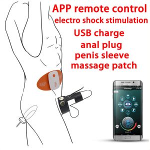 Intelligent App Remote Control Electro Shock Kit Anal Plug Penis Ring Sleeve Massage Patch Medical Themed Stimulation Sex Toys - 2